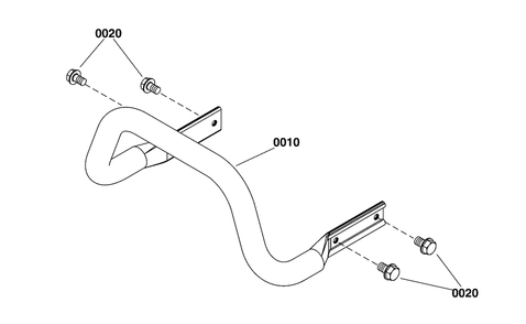 Part Location Diagram of 1687960 Murray Kit, Front Bumper